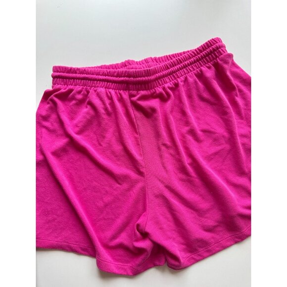Aritzia WILFRED FREE Hot Pink Knit Jersey Relaxed Lounge Sweat Shorts, Size M - Picture 6 of 9